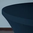 Navy Blue 5 ft. 60in Round Spandex Tablecloth Fitted Stretch Table Cover Wedding Banquet Party