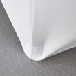 White 5 ft. 60in Round Spandex Tablecloth Fitted Stretch Table Cover Wedding Banquet Party