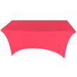 Fuchsia 4' ft. x 2.5' ft. Spandex Fitted Stretch Tablecloth Table Cover Wedding Banquet Party