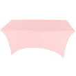 Pink 4' ft. x 2.5' ft. Spandex Fitted Stretch Tablecloth Table Cover Wedding Banquet Party