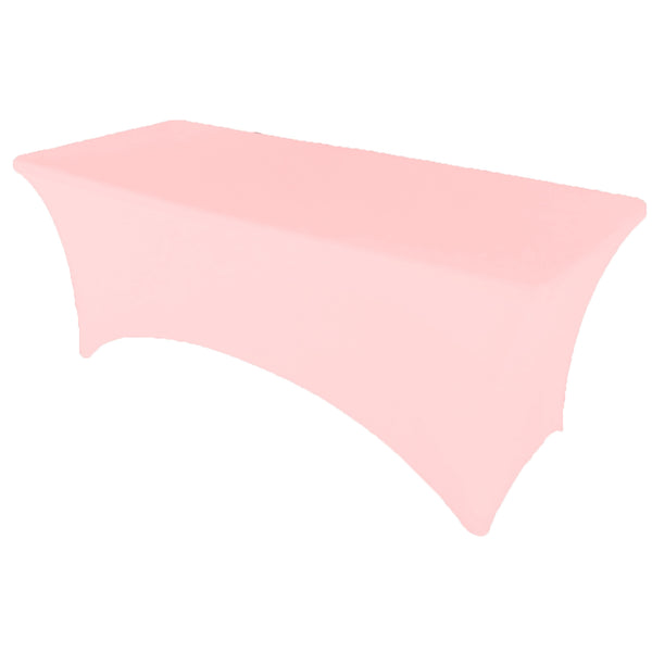 Pink 4' ft. x 2.5' ft. Spandex Fitted Stretch Tablecloth Table Cover Wedding Banquet Party