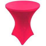 GW Linens Fuchsia 32" x 43" Cocktail Spandex Fitted Stretch Tablecloth Table Cover Wedding Banquet Party