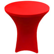 GW Linens Red 32" x 43" Cocktail Spandex Fitted Stretch Tablecloth Table Cover Wedding Banquet Party - GWLinens