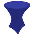 GW Linens Royal Blue 32" x 43" Cocktail Spandex Fitted Stretch Tablecloth Table Cover Wedding Banquet Party - GWLinens