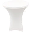 GW Linens White 32" x 43" Cocktail Spandex Fitted Stretch Tablecloth Table Cover Wedding Banquet Party - GWLinens