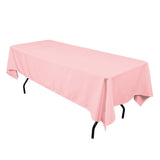 GW Linens Pink 60" x 102" Rectangular Seamless Tablecloth For Wedding Restaurant Banquet Party - GWLinens