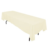 GW Linens Ivory 60" x 102" Rectangular Seamless Tablecloth For Wedding Restaurant Banquet Party - GWLinens