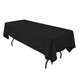 GW Linens Black 60" x 102" Rectangular Seamless Tablecloth For Wedding Restaurant Banquet Party - GWLinens