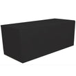 GW Linens Black 6' ft. Fitted Polyester Tablecloth Table Cover Wedding Banquet Party - GWLinens