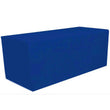 GW Linens Royal Blue 6' ft. Fitted Polyester Tablecloth Table Cover Wedding Banquet Party - GWLinens