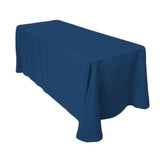 GW Linens Navy Blue 90" x 132" Rectangular Seamless Tablecloth For Wedding Restaurant Banquet Party - GWLinens