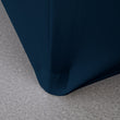 Navy Blue 6 ft. 72in Round Spandex Tablecloth Fitted Stretch Table Cover Wedding Banquet Party
