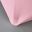 Pink 5 ft. 60in Round Spandex Tablecloth Fitted Stretch Table Cover Wedding Banquet Party