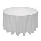 GW Linens White 120" Round Seamless Tablecloth For Wedding Party Banquet table - GWLinens