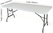 White 4' ft. x 2.5' ft. Spandex Fitted Stretch Tablecloth Table Cover Wedding Banquet Party