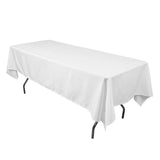 GW Linens White 60" x 102" Rectangular Seamless Tablecloth For Wedding Restaurant Banquet Party - GWLinens