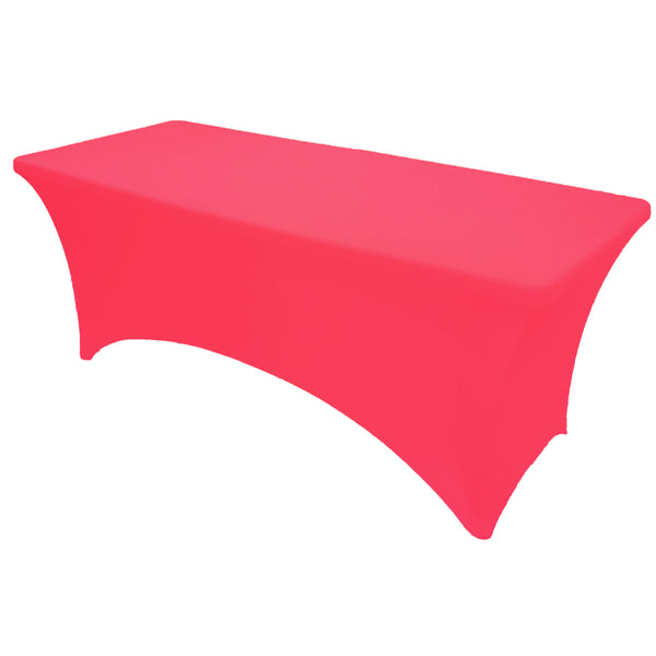 4ft/6ft/8ft Open Back Stretch Spandex Table Cover for Folding Tables Universal Rectangular Fitted Tablecloth for Wedding Banquet Party - UK 4ft/6ft/8ft Open Back Stretch Spandex Table Cover for Folding Tables Universal Rectangular Fitted Tablecloth for Wedding Banquet Party - UK