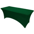 Hunter Green 8' ft. Spandex Fitted Stretch Tablecloth Table Cover Wedding Banquet Party