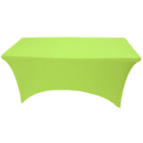 Lime 4' ft. x 2.5' ft. Spandex Fitted Stretch Tablecloth Table Cover Wedding Banquet Party