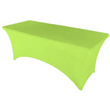 Lime 6' ft. Spandex Fitted Stretch Tablecloth Table Cover Wedding Banquet Party
