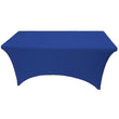 Royal Blue 8' ft. Spandex Fitted Stretch Tablecloth Table Cover Wedding Banquet Party