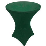 GW Linens Hunter Green 36" x 43" Cocktail Spandex Fitted Stretch Tablecloth Table Cover Wedding Banquet Party - GWLinens