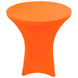 GW Linens Orange 32" x 43" Cocktail Spandex Fitted Stretch Tablecloth Table Cover Wedding Banquet Party - GWLinens