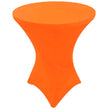 GW Linens Orange 36" x 43" Cocktail Spandex Fitted Stretch Tablecloth Table Cover Wedding Banquet Party - GWLinens