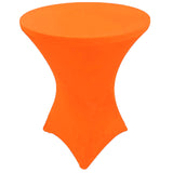 GW Linens Orange 24" x 43" Cocktail Spandex Fitted Stretch Tablecloth Table Cover Wedding Banquet Party - GWLinens
