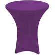 GW Linens Purple 24" x 43" Cocktail Spandex Fitted Stretch Tablecloth Table Cover Wedding Banquet Party - GWLinens