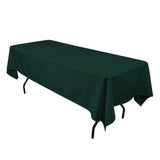 GW Linens Hunter Green 60" x 102" Rectangular Seamless Tablecloth For Wedding Restaurant Banquet Party - GWLinens