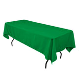 GW Linens Kelly Green 60" x 102" Rectangular Seamless Tablecloth For Wedding Restaurant Banquet Party - GWLinens