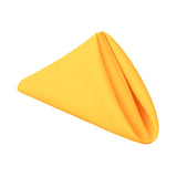 GW Linens Orange Yellow 20" x 20" Polyester Dinner Napkins (Pack of 10) - GWLinens