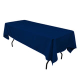 GW Linens Navy Blue 60" x 102" Rectangular Seamless Tablecloth For Wedding Restaurant Banquet Party - GWLinens