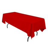 GW Linens Red 60" x 102" Rectangular Seamless Tablecloth For Wedding Restaurant Banquet Party - GWLinens