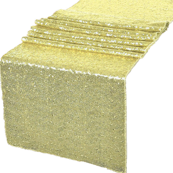 Champagne Glitz Sequin Table Runners 12