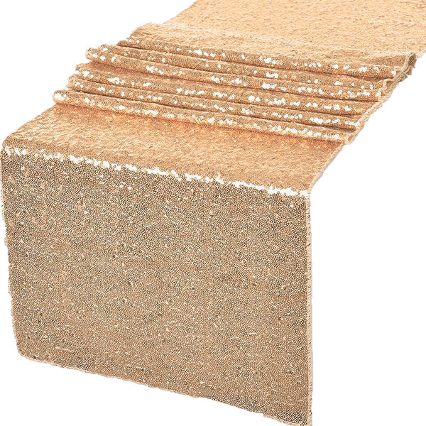 Rose Gold Glitz Sequin Table Runners 12