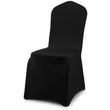 Black Stretch Banquet Spandex Chair Cover Flat Front for Wedding Party Event Decor - GWLinens