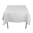GW Linens White 85" x 85" Square Seamless Tablecloth For Wedding Restaurant Banquet Party - GWLinens