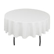 GW Linens White 90" Round Seamless Tablecloth For Wedding Party Banquet table - GWLinens